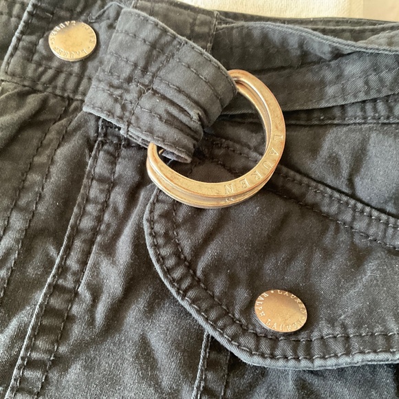 Vintage Lauren Ralph Lauren black cotton shorts with belt size 4 ⭐️⭐️⭐️ - Picture 6 of 8
